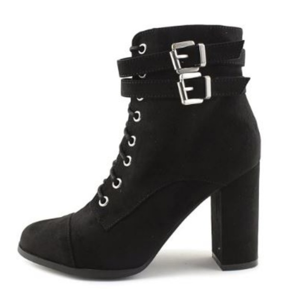 *SALE* Madden Girl Klaim Combat Booties Black - Picture 4 of 6